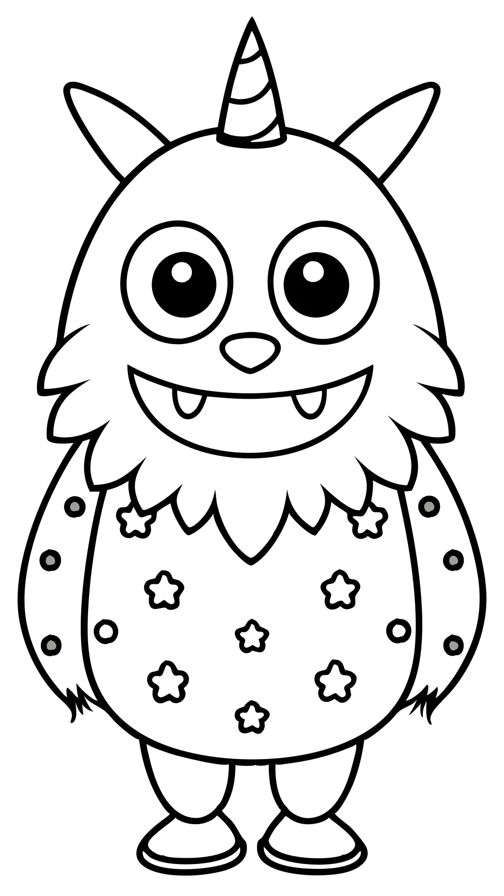 coloring pages of cute monsters